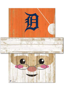 Detroit Tigers Santa Head Sign