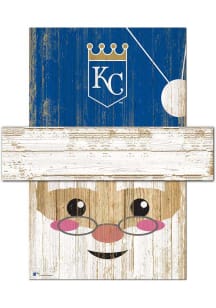 Kansas City Royals Santa Head 6x5 Sign