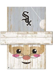 Chicago White Sox Santa Head 6x5 Sign