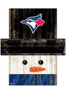 Toronto Blue Jays Snowman Head Sign