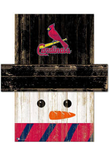 St Louis Cardinals Snowman Head Sign