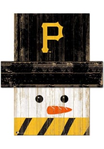 Pittsburgh Pirates Snowman Head Sign