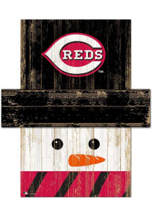 Cincinnati Reds Snowman Head Sign
