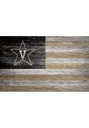 Vanderbilt Commodores Distressed Flag 11x19 Sign