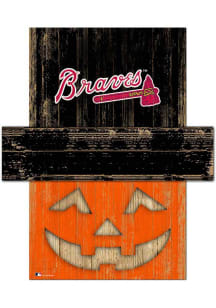 Atlanta Braves Pumpkin Head Sign