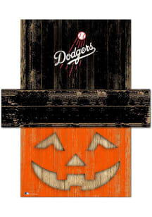 Los Angeles Dodgers Pumpkin Head Sign