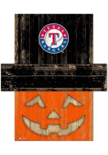 Texas Rangers Pumpkin Head Sign