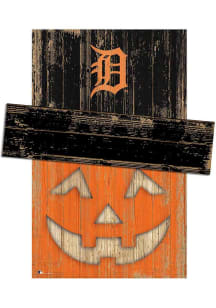 Detroit Tigers Pumpkin Head Sign