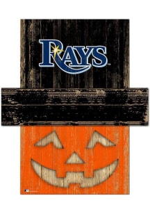 Tampa Bay Rays Pumpkin Head 6x5 Sign