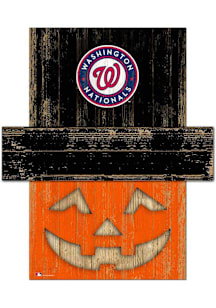 Washington Nationals Pumpkin Head 6x5 Sign - Red