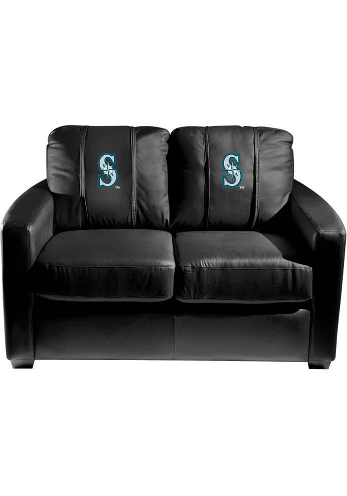 Seattle Mariners Faux Leather Love Seat