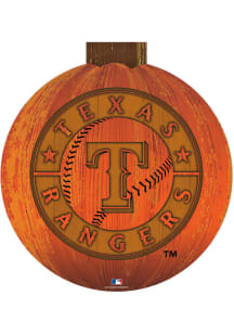 Texas Rangers Halloween Pumpkin Sign