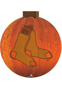 Boston Red Sox Halloween Pumpkin Sign