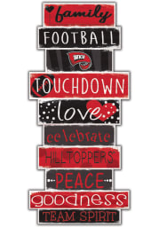 Western Kentucky Hilltoppers Celebrations Stack 24 Inch Sign
