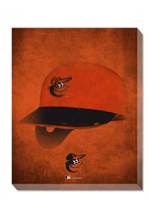 Baltimore Orioles Ghost Helmet Canvas Wall Art