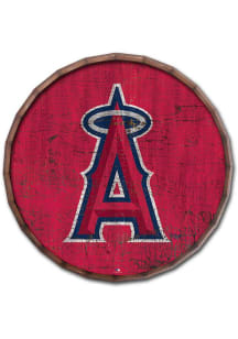 Los Angeles Angels Cracked Color 24 Inch Barrel Top Sign