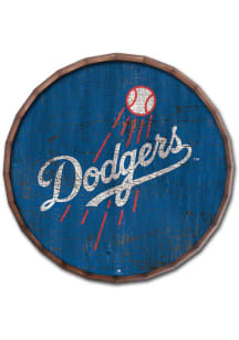 Los Angeles Dodgers Cracked Color 24 Inch Barrel Top Sign