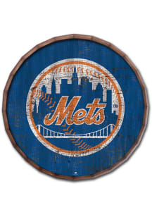 New York Mets Cracked Color 24 Inch Barrel Top Sign