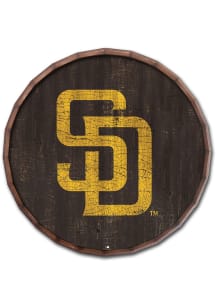 San Diego Padres Cracked Color 24 Inch Barrel Top Sign