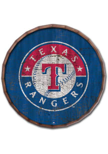Texas Rangers Cracked Color 24 Inch Barrel Top Sign