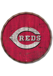 Cincinnati Reds Cracked Color 24 Inch Barrel Top Sign