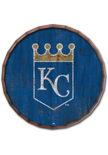 Kansas City Royals Cracked Color 24 Inch Barrel Top Sign