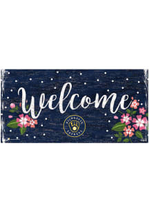 Milwaukee Brewers Welcome Floral Sign