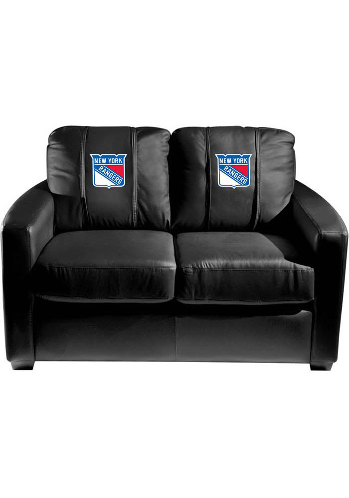 New York Rangers Faux Leather Love Seat