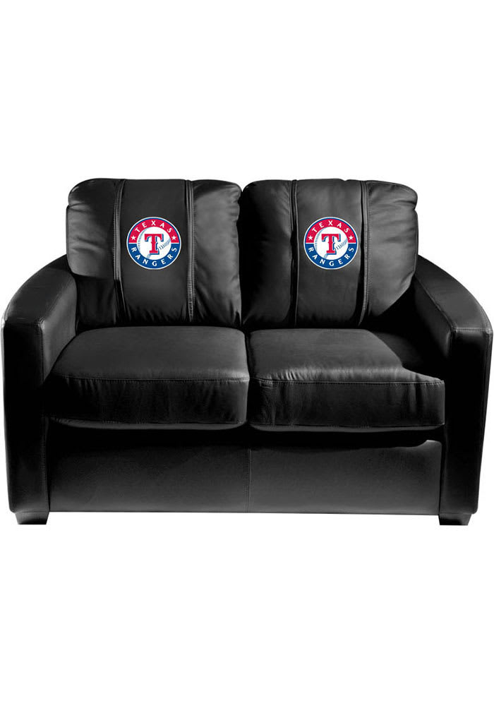 Texas Rangers Faux Leather Love Seat
