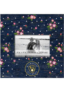Milwaukee Brewers Floral Picture Frame