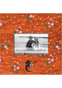 Baltimore Orioles Floral Picture Frame