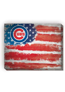 Chicago Cubs Flag 16x20 Wall Art
