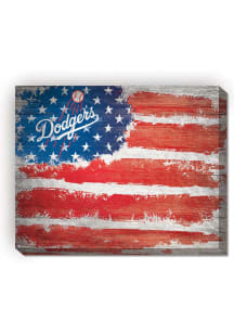 Los Angeles Dodgers Flag 16x20 Wall Art