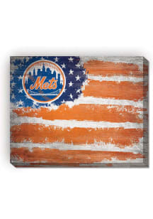 New York Mets Flag 16x20 Wall Art