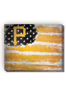 Pittsburgh Pirates Flag 16x20 Wall Art