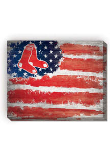 Boston Red Sox Flag 16x20 Wall Art