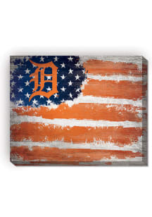 Detroit Tigers Flag 16x20 Wall Art