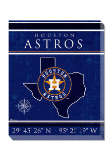 Houston Astros Coordinates 16x20 Wall Art