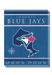Toronto Blue Jays Coordinates 16x20 Wall Art