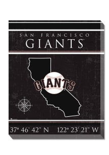 San Francisco Giants Coordinates 16x20 Wall Art