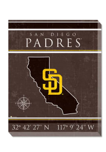 San Diego Padres Coordinates 16x20 Wall Art