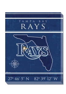 Tampa Bay Rays Coordinates 16x20 Wall Art