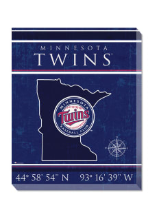 Minnesota Twins Coordinates 16x20 Wall Art