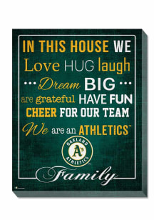 Oakland Athletics In This House 16x20 Wall Art