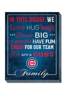 Chicago Cubs In This House 16x20 Wall Art