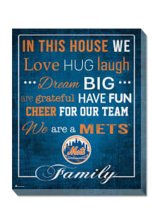 New York Mets In This House 16x20 Wall Art
