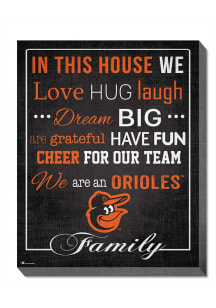 Baltimore Orioles In This House 16x20 Wall Art