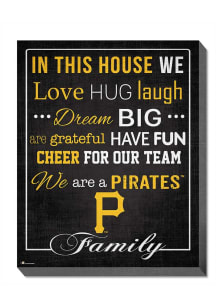 Pittsburgh Pirates In This House 16x20 Wall Art