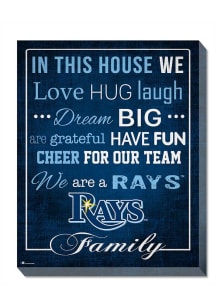 Tampa Bay Rays In This House 16x20 Wall Art