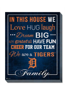 Detroit Tigers In This House 16x20 Wall Art